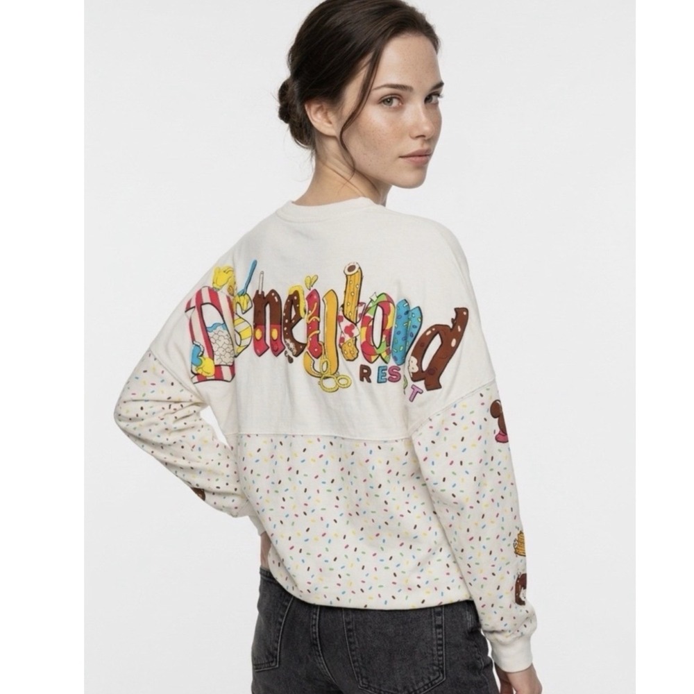 Disney Spirit Jersey Disneyland Resort Snacks Sprinkles Cream XS Oversized